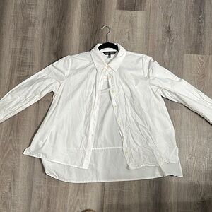 Ming Wang Classic White Blouse